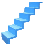 GFK Einstiegstreppe Blau